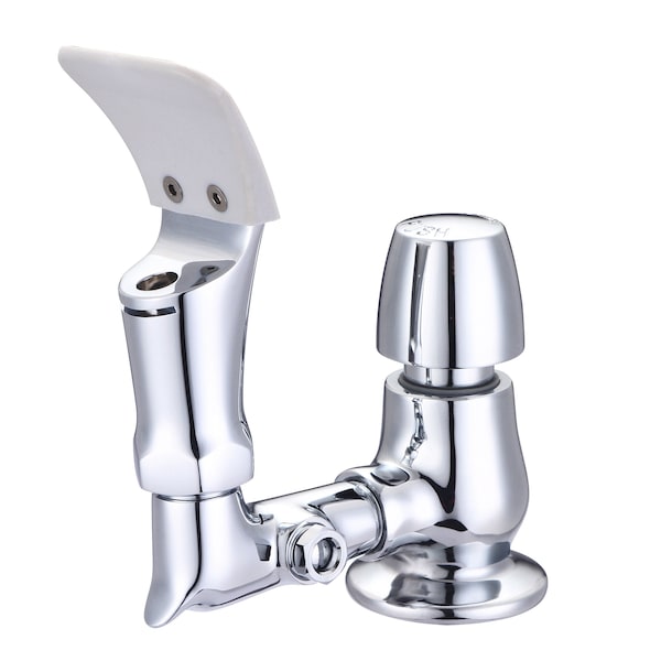 Single Hole Drinking Faucet w/ Anti-Microbial Flexible Mouth Guard 1/2in IPS-Male